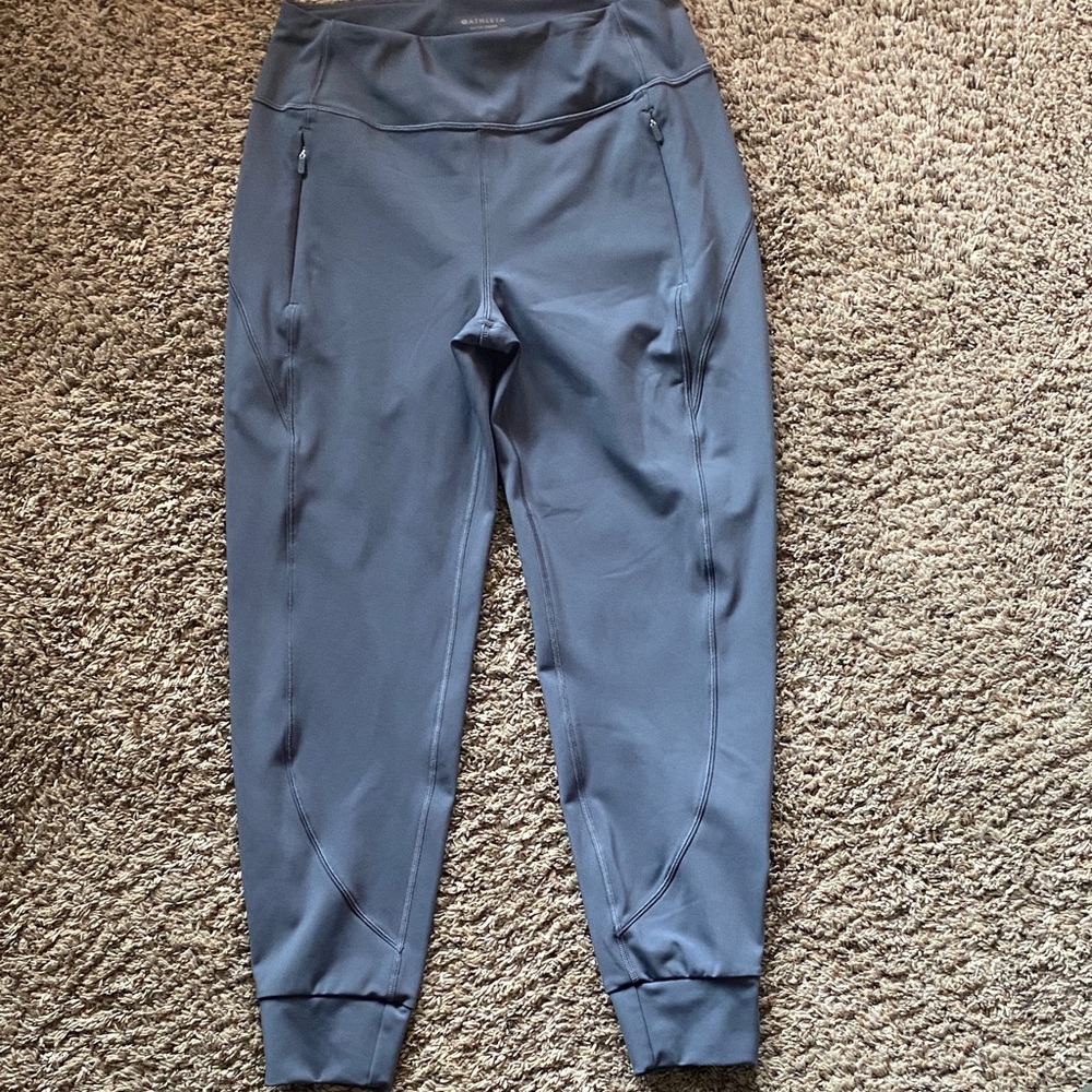 Athleta Slate Gray High-Waist Jogger Leggings